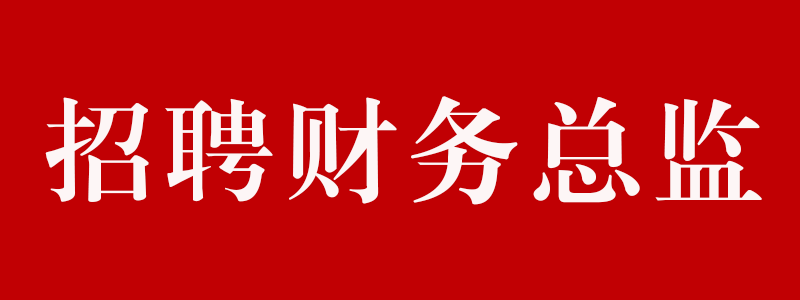 招聘財(cái)務(wù)總監(jiān)